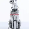 Deko & Geschenkartikel|KARE Design Deko Figur Sitting Cat Rivet Chrome