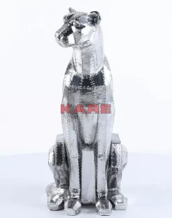 Deko & Geschenkartikel|KARE Design Deko Figur Sitting Cat Rivet Chrome