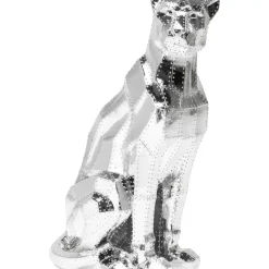 Deko & Geschenkartikel|KARE Design Deko Figur Sitting Cat Rivet Chrome