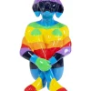 Deko & Geschenkartikel|KARE Design Deko Figur Sitting Dog Rainbow 173