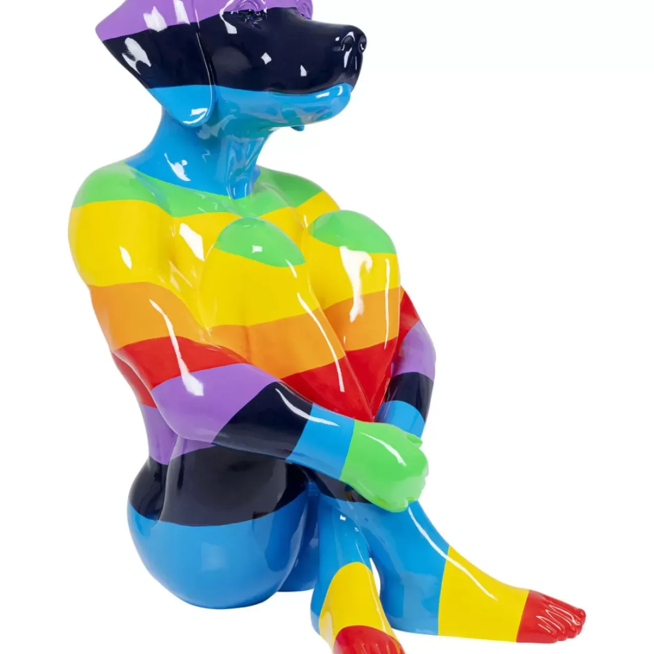 Deko & Geschenkartikel|KARE Design Deko Figur Sitting Dog Rainbow 173