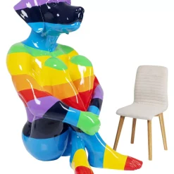 Deko & Geschenkartikel|KARE Design Deko Figur Sitting Dog Rainbow 173