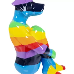 Deko & Geschenkartikel|KARE Design Deko Figur Sitting Dog Rainbow 173