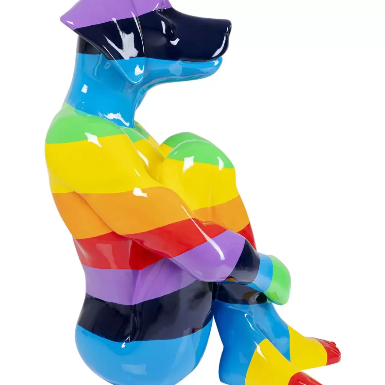 Deko & Geschenkartikel|KARE Design Deko Figur Sitting Dog Rainbow 173