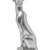 Deko & Geschenkartikel|KARE Design Deko Figur Sitting Leopard Silber 150Cm