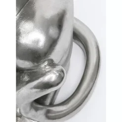 Deko & Geschenkartikel|KARE Design Deko Figur Sitting Leopard Silber 150Cm