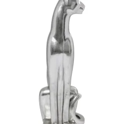 Deko & Geschenkartikel|KARE Design Deko Figur Sitting Leopard Silber 150Cm