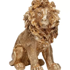 Deko & Geschenkartikel|KARE Design Deko Figur Sitting Lion Gold 42Cm