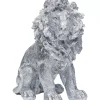 Deko & Geschenkartikel|KARE Design Deko Figur Sitting Lion Silber 42Cm