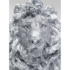 Deko & Geschenkartikel|KARE Design Deko Figur Sitting Lion Silber 42Cm