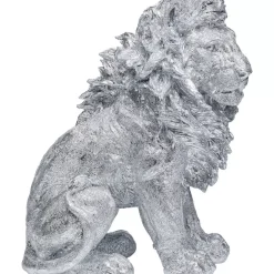 Deko & Geschenkartikel|KARE Design Deko Figur Sitting Lion Silber 42Cm