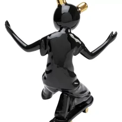 Deko & Geschenkartikel|KARE Design Deko Figur Skating Astronaut Schwarz 21Cm