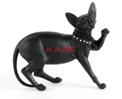 Deko & Geschenkartikel|KARE Design Deko Figur Standing Cat Audrey Schwarz 29Cm