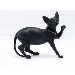 Deko & Geschenkartikel|KARE Design Deko Figur Standing Cat Audrey Schwarz 29Cm