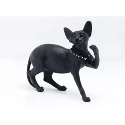 Deko & Geschenkartikel|KARE Design Deko Figur Standing Cat Audrey Schwarz 29Cm