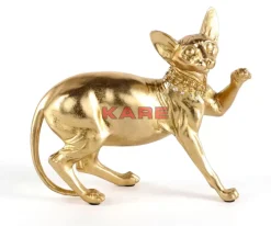 Deko & Geschenkartikel|KARE Design Deko Figur Standing Cat Audrey Gold 29Cm