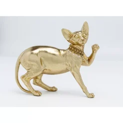 Deko & Geschenkartikel|KARE Design Deko Figur Standing Cat Audrey Gold 29Cm