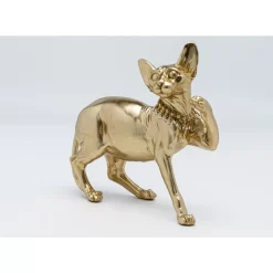 Deko & Geschenkartikel|KARE Design Deko Figur Standing Cat Audrey Gold 29Cm
