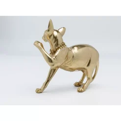 Deko & Geschenkartikel|KARE Design Deko Figur Standing Cat Audrey Gold 29Cm