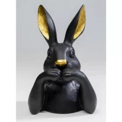 Deko & Geschenkartikel|KARE Design Deko Figur Sweet Rabbit Schwarz 23Cm
