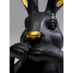 Deko & Geschenkartikel|KARE Design Deko Figur Sweet Rabbit Schwarz 23Cm