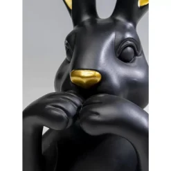 Deko & Geschenkartikel|KARE Design Deko Figur Sweet Rabbit Schwarz 31Cm