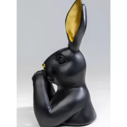 Deko & Geschenkartikel|KARE Design Deko Figur Sweet Rabbit Schwarz 31Cm