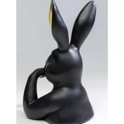 Deko & Geschenkartikel|KARE Design Deko Figur Sweet Rabbit Schwarz 31Cm