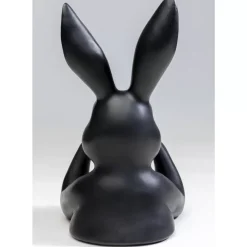 Deko & Geschenkartikel|KARE Design Deko Figur Sweet Rabbit Schwarz 31Cm