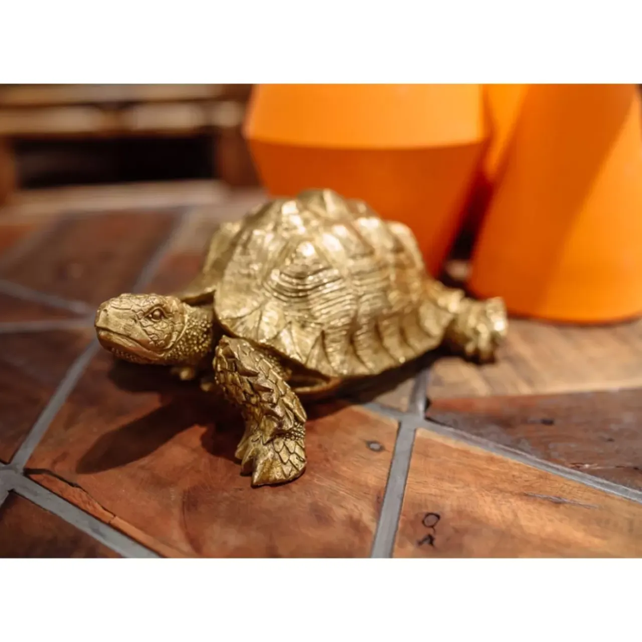 Deko & Geschenkartikel|KARE Design Deko Figur Turtle Gold Klein