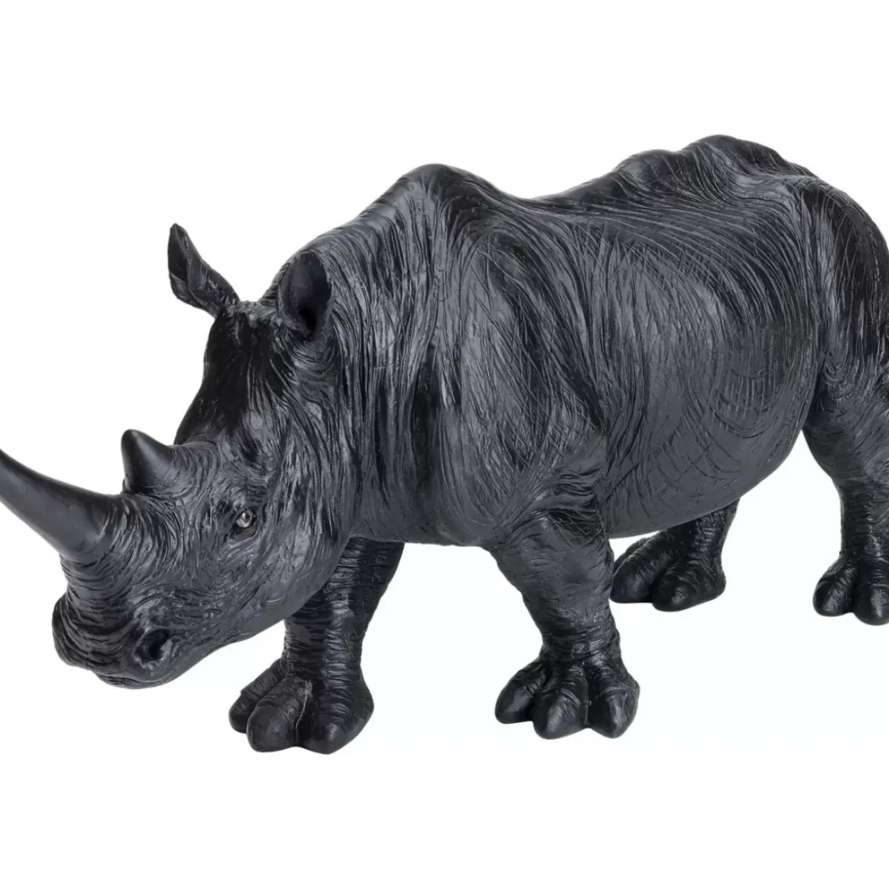 Deko & Geschenkartikel|KARE Design Deko Figur Walking Rhino Schwarz