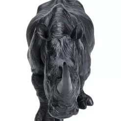 Deko & Geschenkartikel|KARE Design Deko Figur Walking Rhino Schwarz