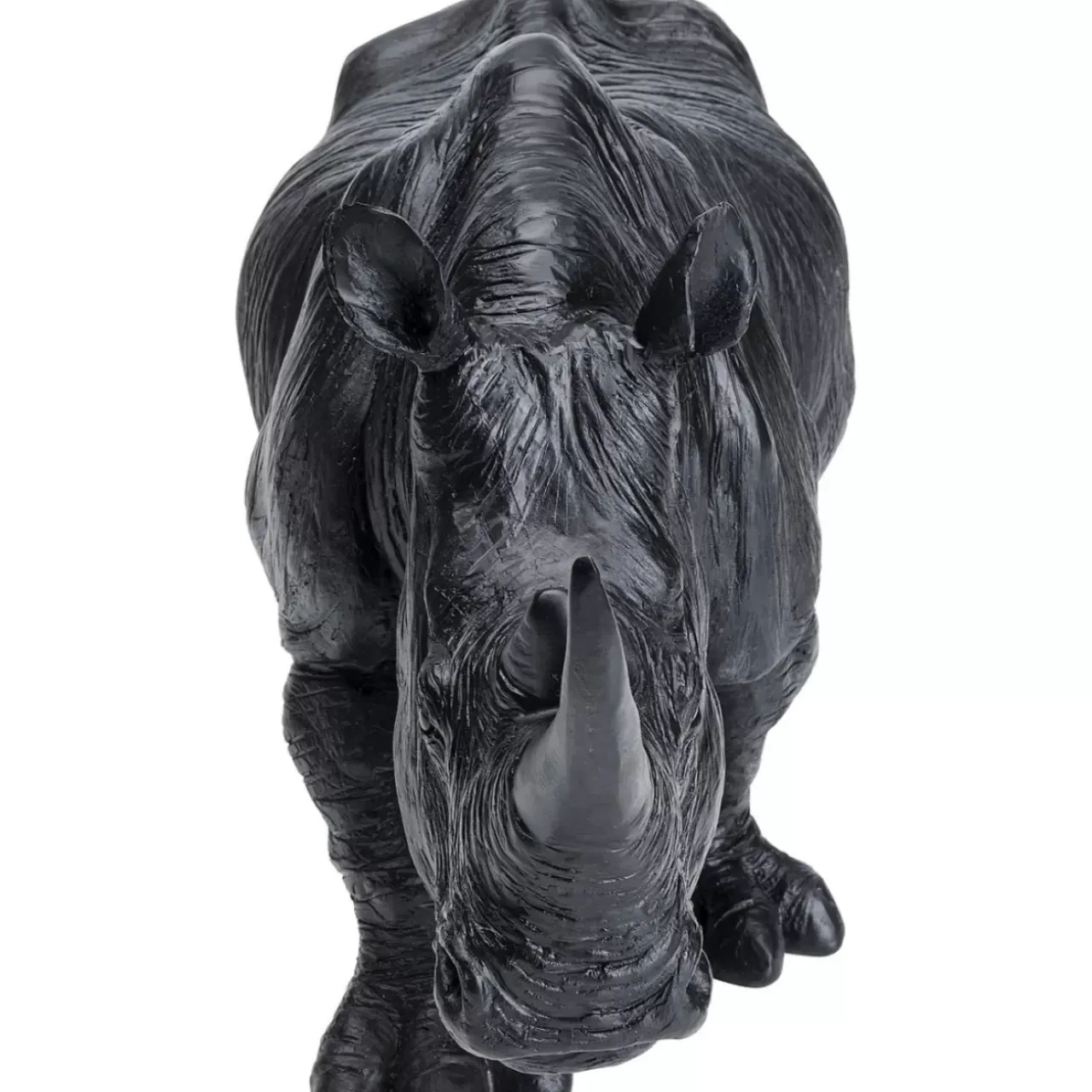 Deko & Geschenkartikel|KARE Design Deko Figur Walking Rhino Schwarz