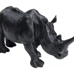 Deko & Geschenkartikel|KARE Design Deko Figur Walking Rhino Schwarz