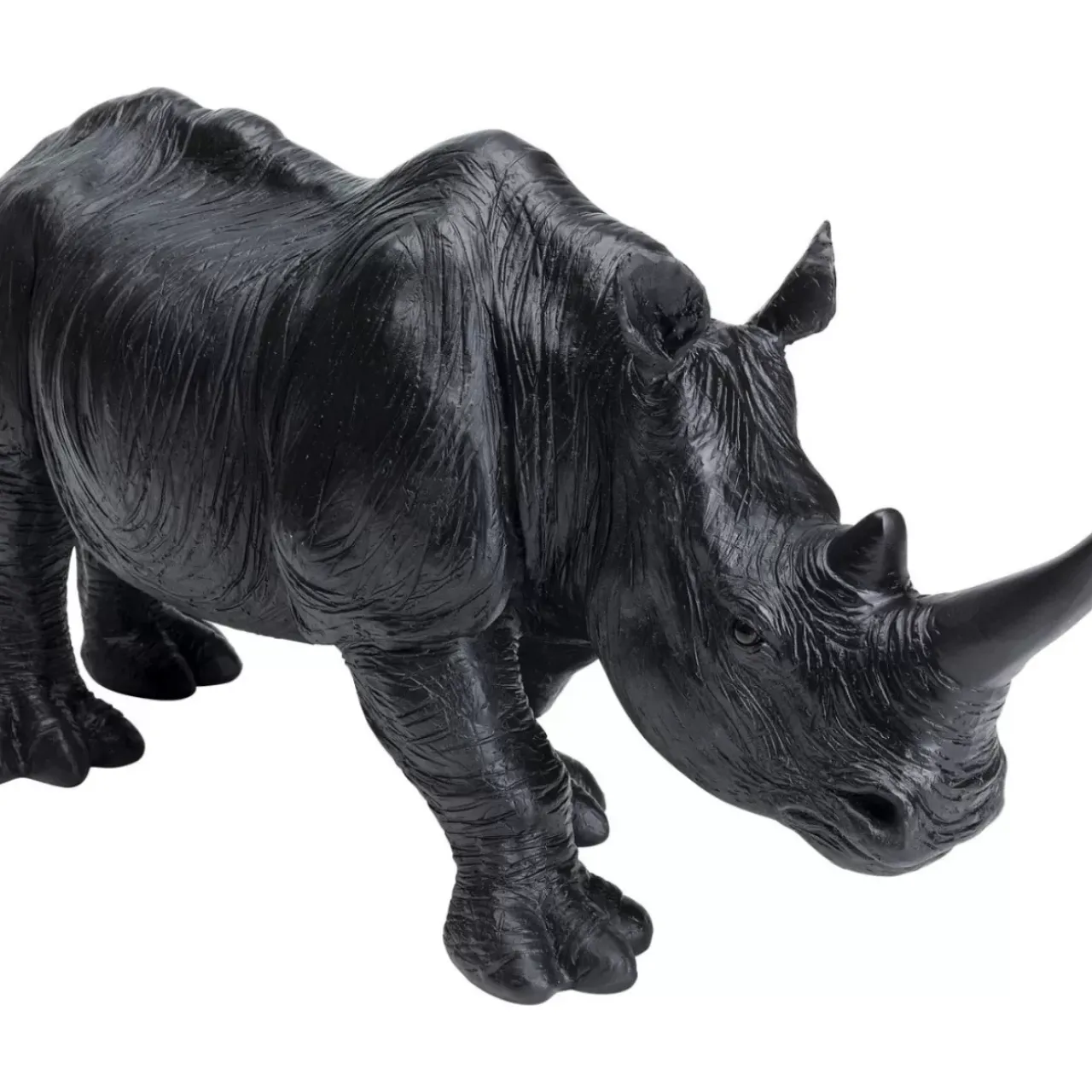 Deko & Geschenkartikel|KARE Design Deko Figur Walking Rhino Schwarz