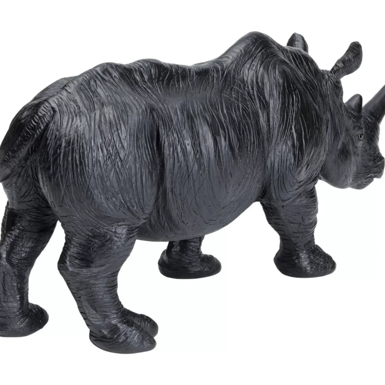 Deko & Geschenkartikel|KARE Design Deko Figur Walking Rhino Schwarz