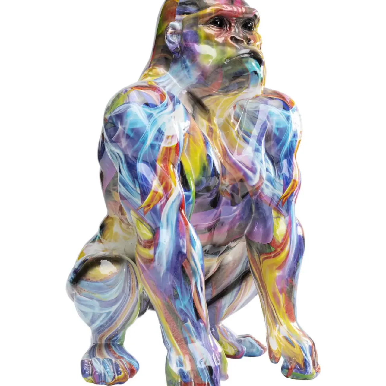 Deko & Geschenkartikel|KARE Design Deko Figur Watching Gorilla Bunt