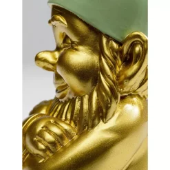 Deko & Geschenkartikel|KARE Design Deko Figur Zwerg Gold Grun 21Cm