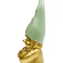 Deko & Geschenkartikel|KARE Design Deko Figur Zwerg Gold Grun 21Cm