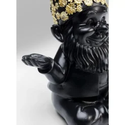 Deko & Geschenkartikel|KARE Design Deko Figur Zwerg Meditation Schwarz Gold 19