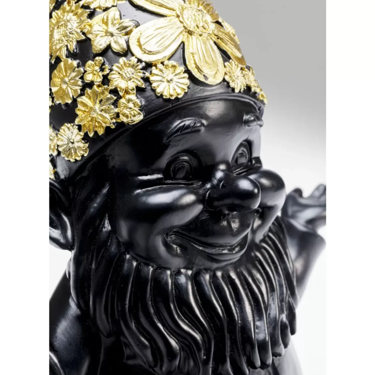 Deko & Geschenkartikel|KARE Design Deko Figur Zwerg Meditation Schwarz Gold 19