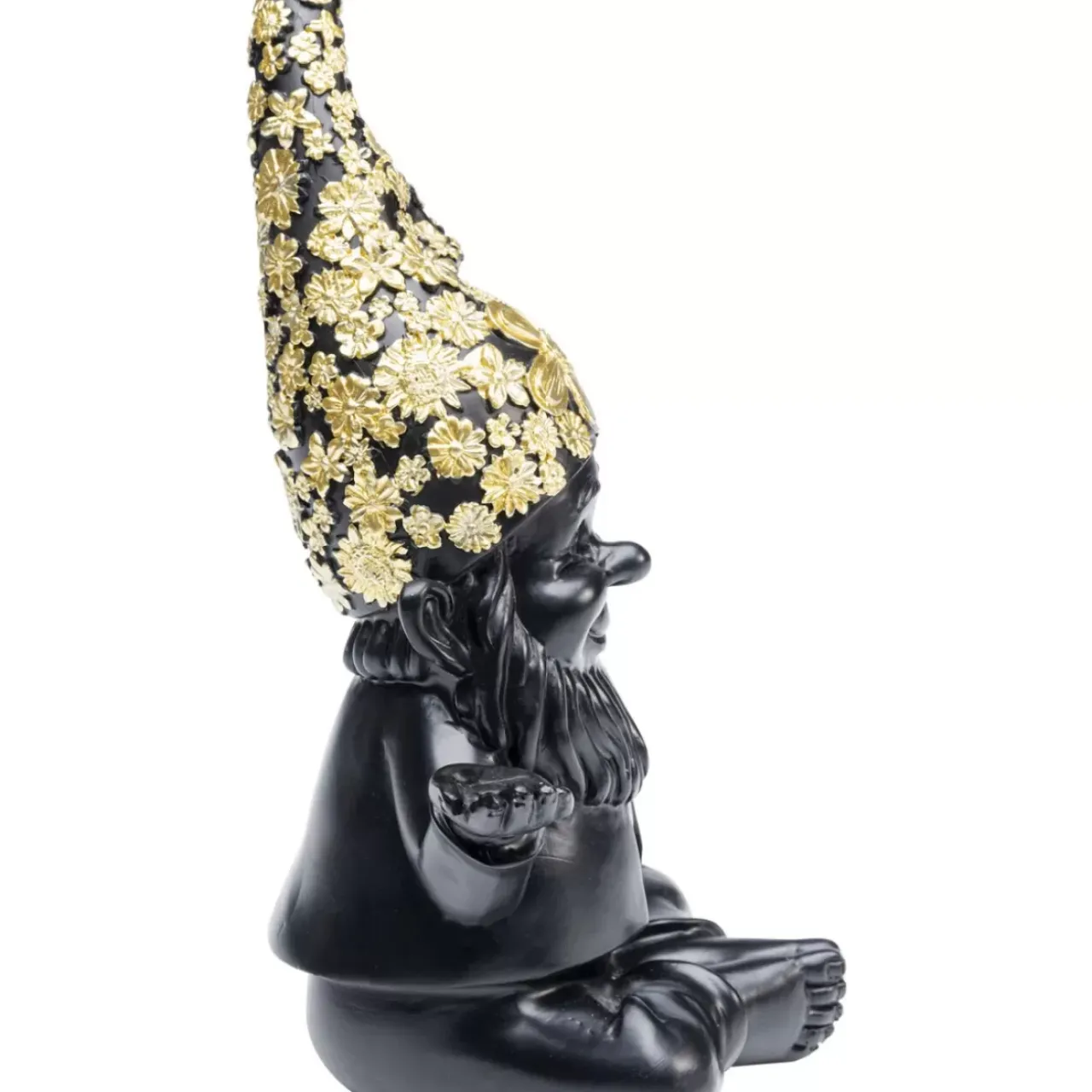Deko & Geschenkartikel|KARE Design Deko Figur Zwerg Meditation Schwarz Gold 19