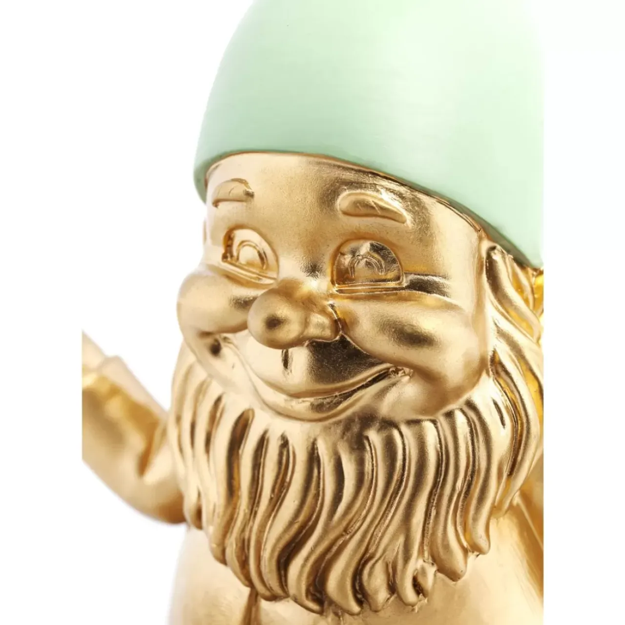 Deko & Geschenkartikel|KARE Design Deko Figur Zwerg Meditation Gold Grun 19Cm