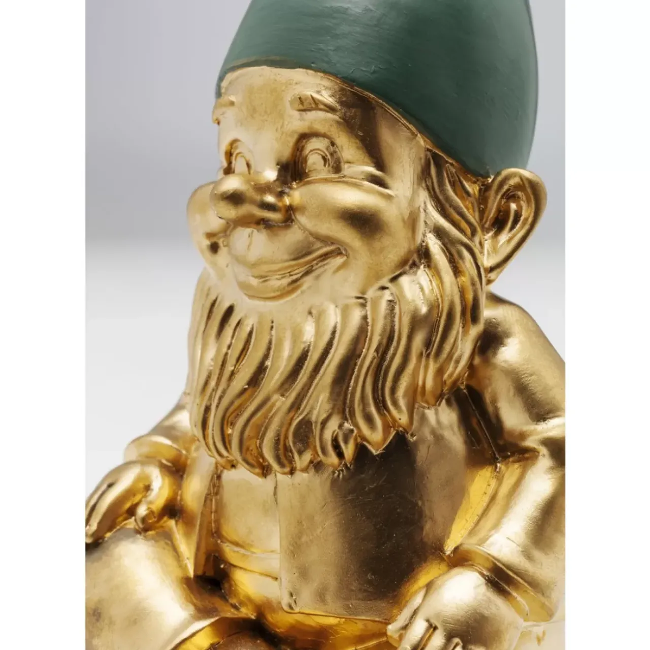 Deko & Geschenkartikel|KARE Design Deko Figur Zwerg Sitting Gold Grun 19Cm