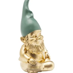 Deko & Geschenkartikel|KARE Design Deko Figur Zwerg Sitting Gold Grun 19Cm