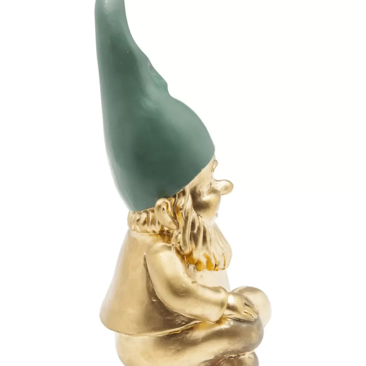 Deko & Geschenkartikel|KARE Design Deko Figur Zwerg Sitting Gold Grun 19Cm