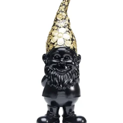 Deko & Geschenkartikel|KARE Design Deko Figur Zwerg Standing Schwarz Gold 61Cm