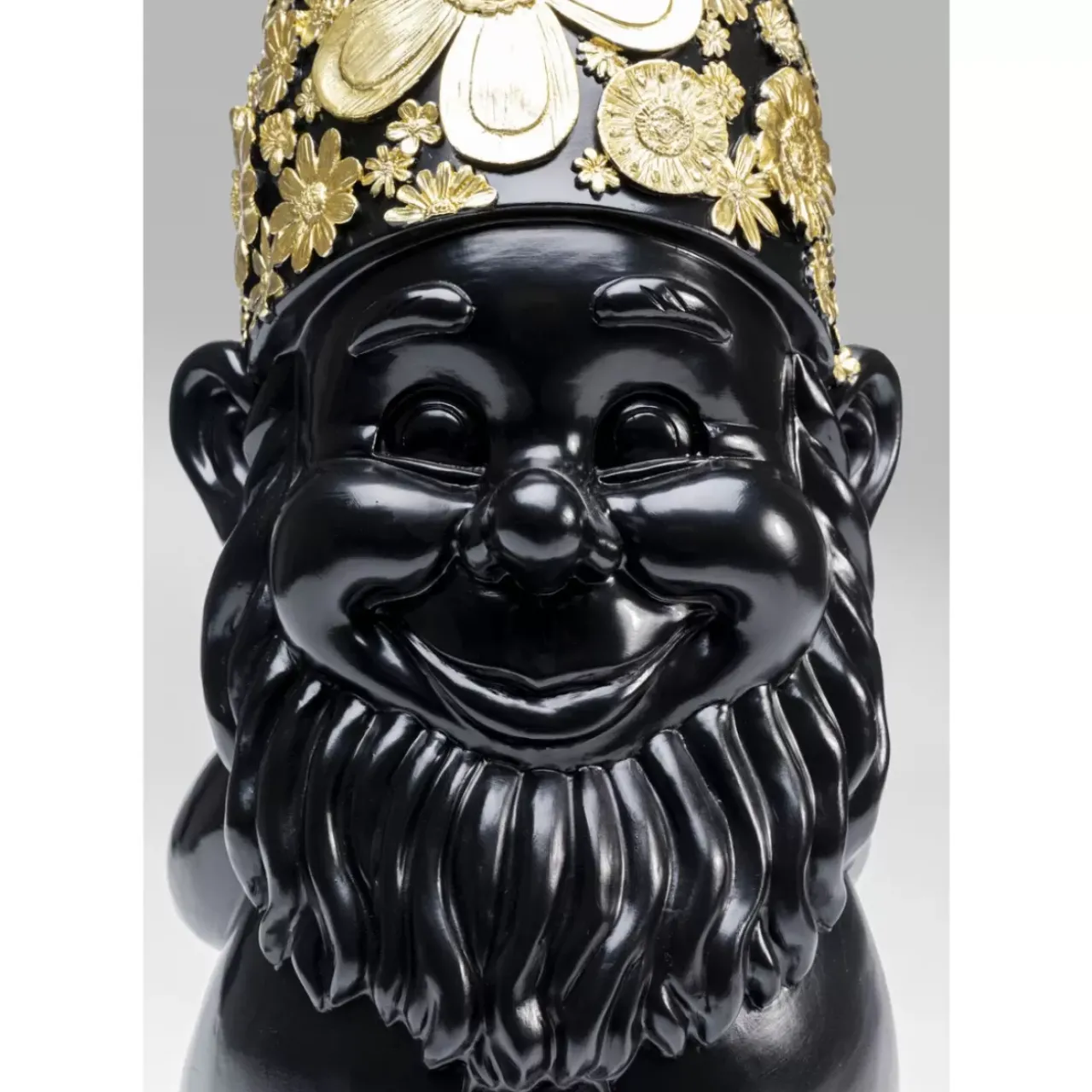 Deko & Geschenkartikel|KARE Design Deko Figur Zwerg Standing Schwarz Gold 61Cm