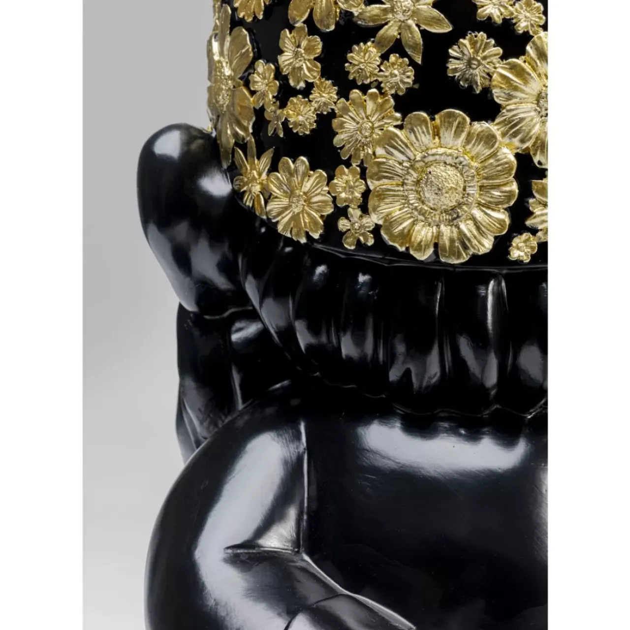 Deko & Geschenkartikel|KARE Design Deko Figur Zwerg Standing Schwarz Gold 61Cm