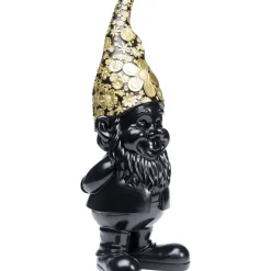 Deko & Geschenkartikel|KARE Design Deko Figur Zwerg Standing Schwarz Gold 61Cm
